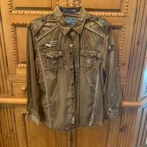 Roar Mens Western Shirt NWT Size Large